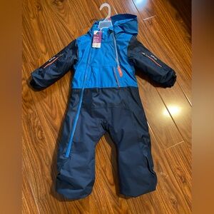 Wedze Blue and Black Snowsuit 24m-3 yrs